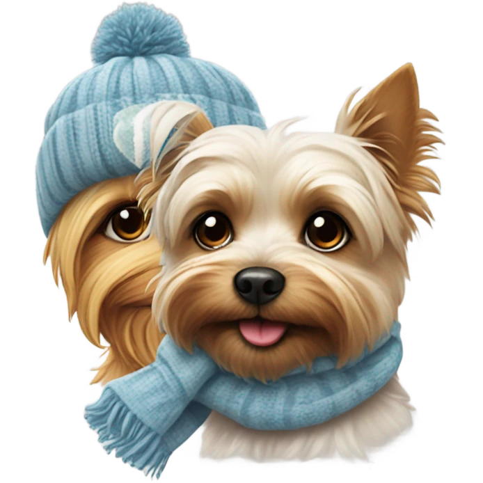 snowman yorkie emoji