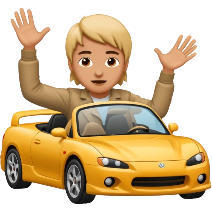 touge out with hands to the side emoji