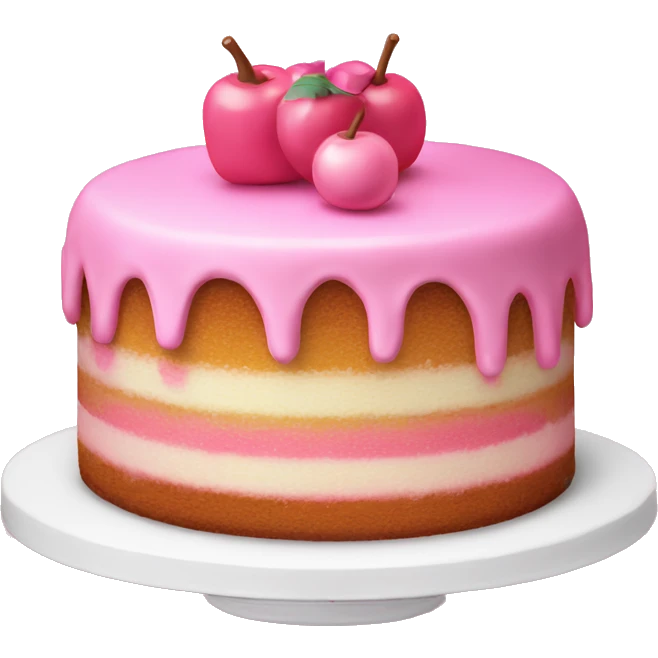 Cake reading Babi pink kindle emoji