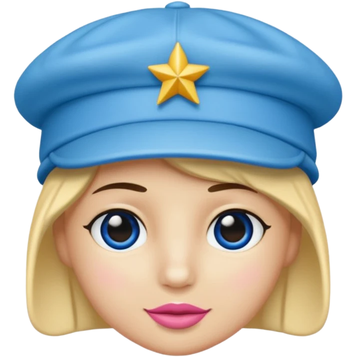 Un Sonny Ángel con gorrito azul emoji