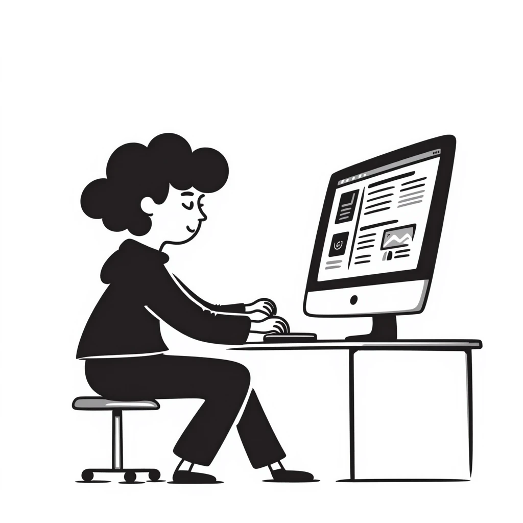 chica con computadora emoji