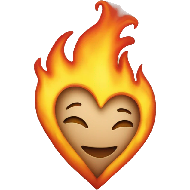 Heart on fire emoji