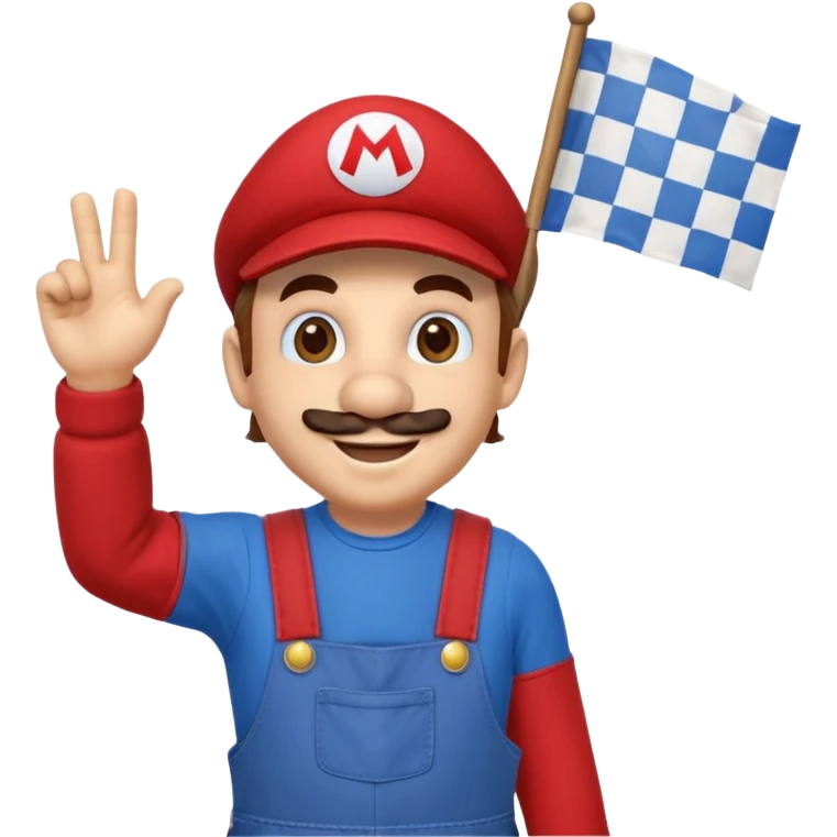 Mario flag emoji