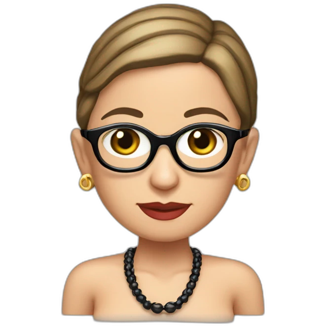 young ruth bader ginsburg bikini emoji