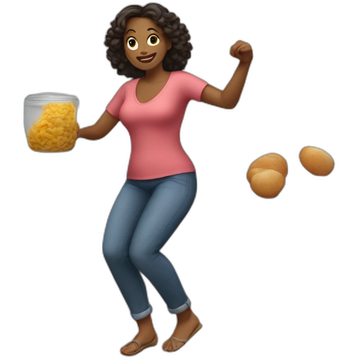 aryan mom dancing for food emoji