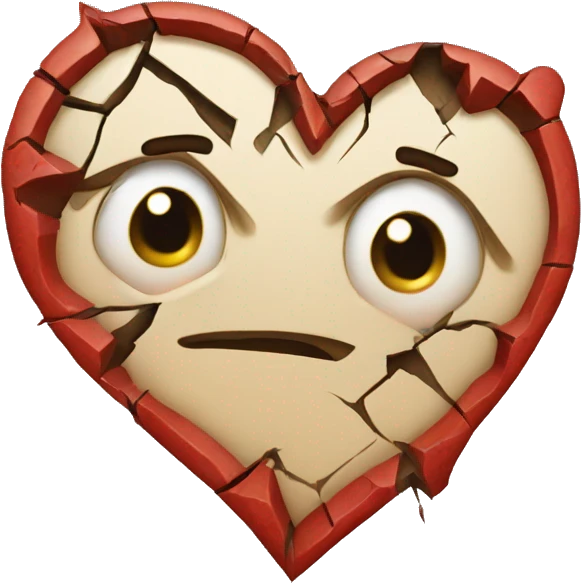 Cracked heart emoji