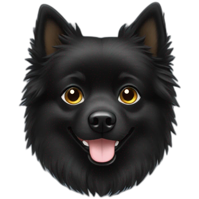 black spitz emoji