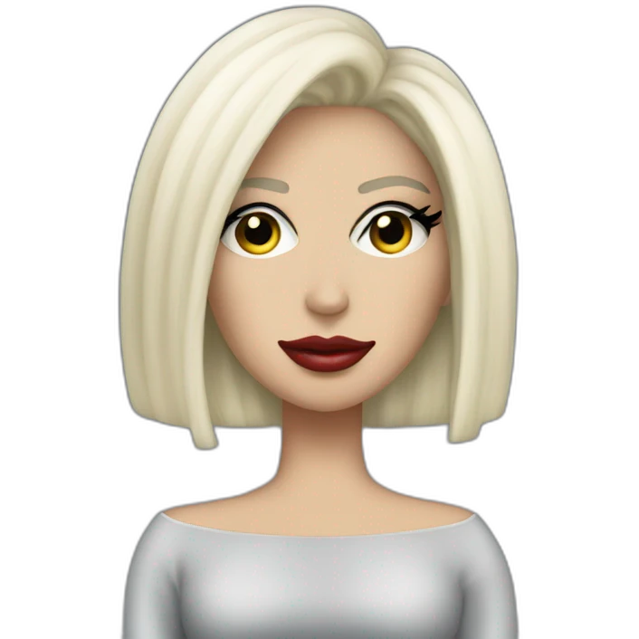 Lady Gaga in Poker Face emoji