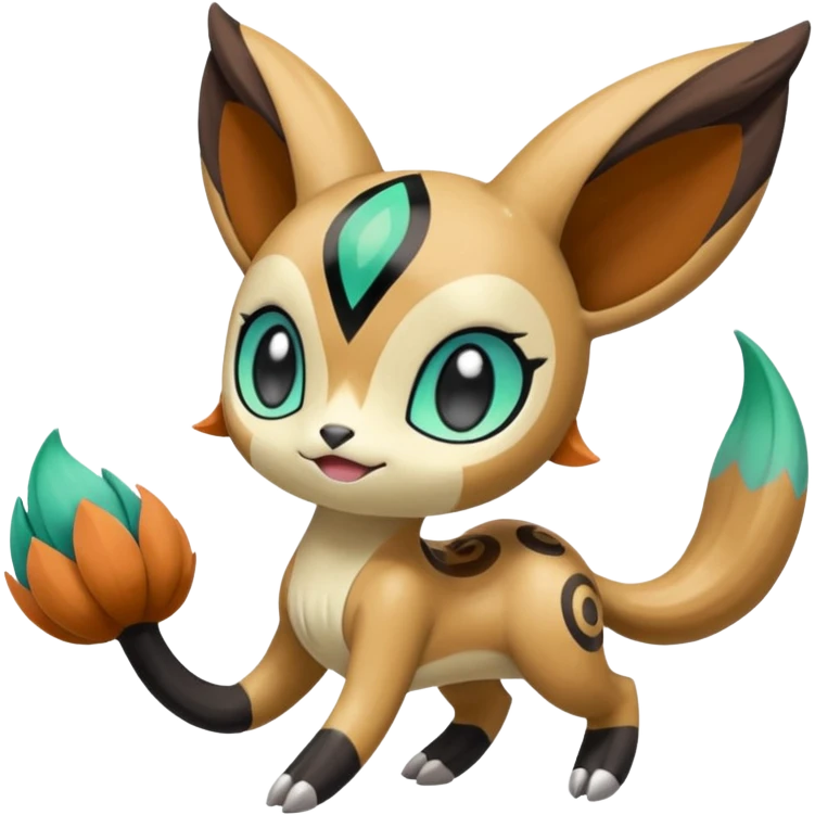 Meloetta-Lombax-Pokémon-Fakémon-creature emoji