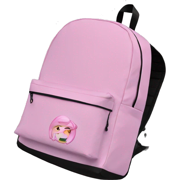 school backpack pink emoji