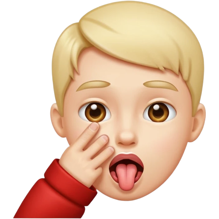 Person pinching there fingers with there tongue out emoji