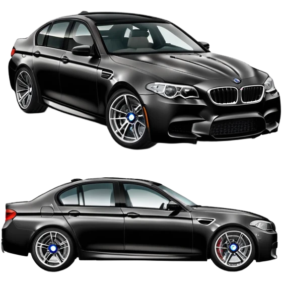 BMW M5 sports sedan car emoji