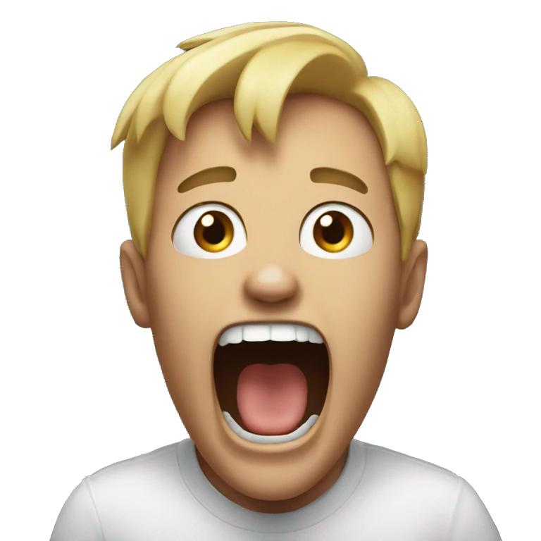 Screaming emoji