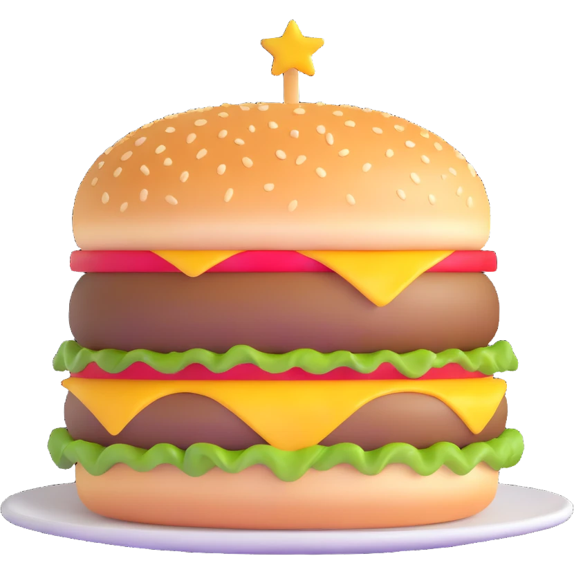delicious cheeseburger emoji