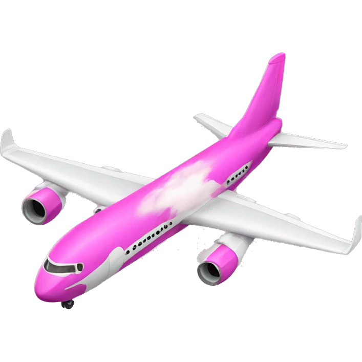 avión rosado emoji