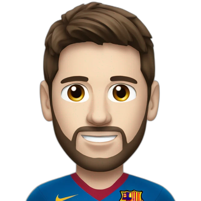 lionel messi as a football player emoji