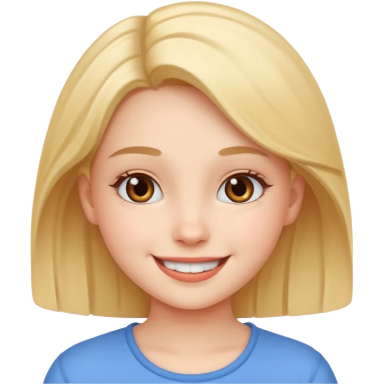 Cute girl for video emoji