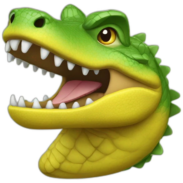 Cocodrilo amarillo emoji