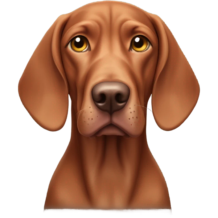 Old age viszla breed dog emoji