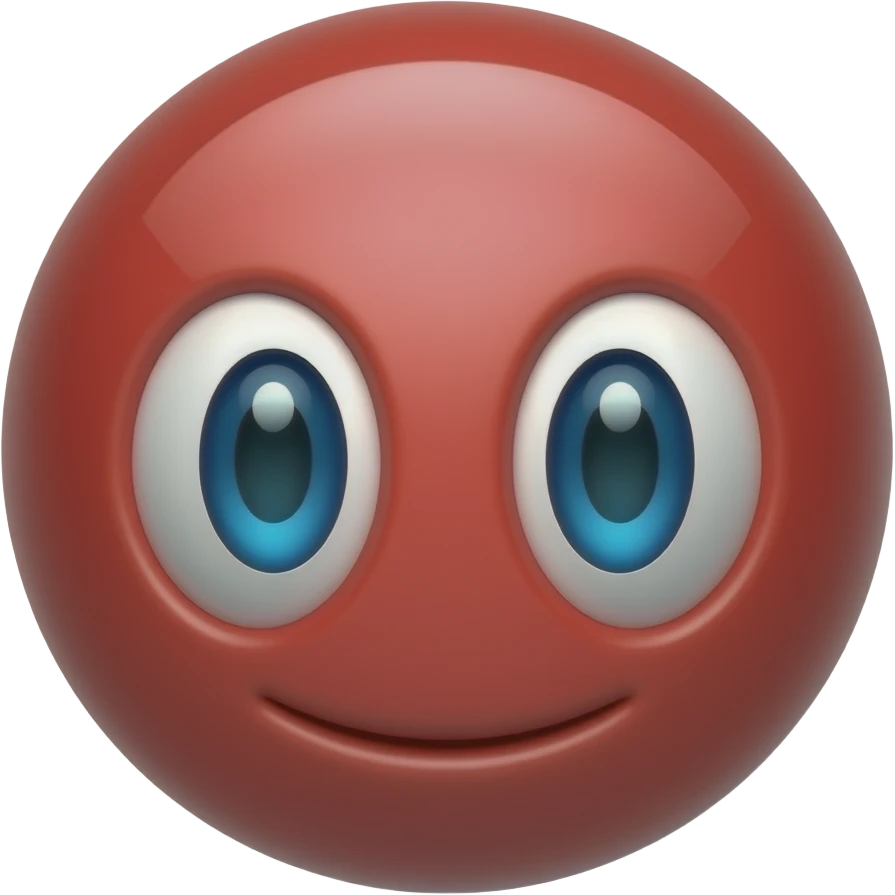 Pinta ese emonji de rojo y solo deja blanco la parte del medio emoji