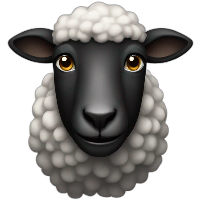 Black sheep emoji