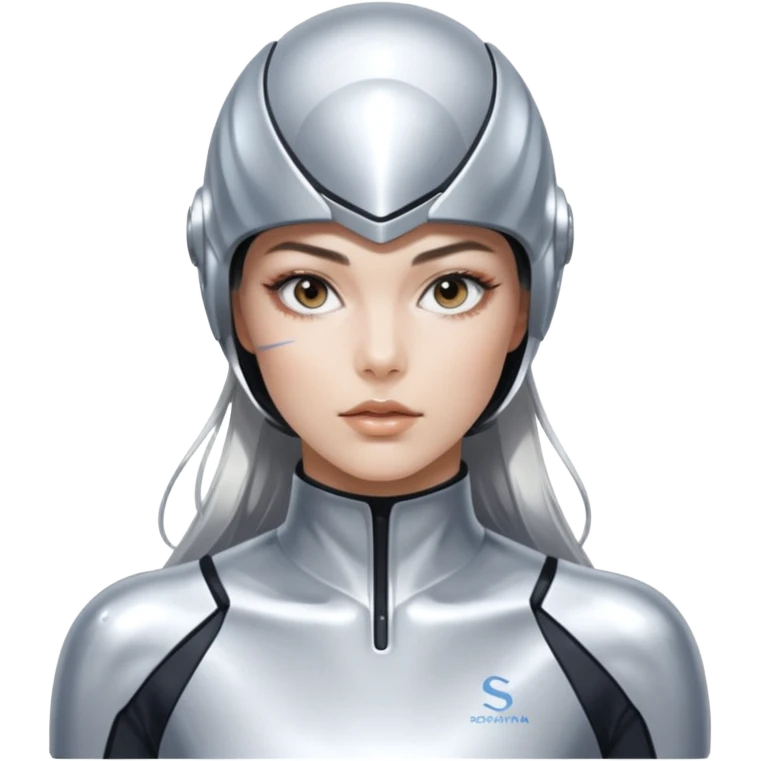 Russian sport glory silver sorayama emoji