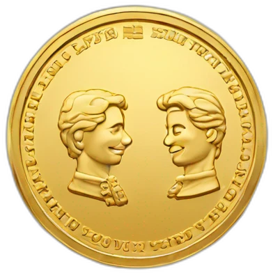 Gold coin emoji
