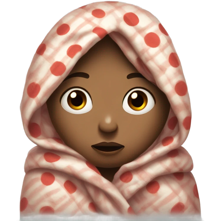 One girl suffering from a bad cold ￼ emoji
