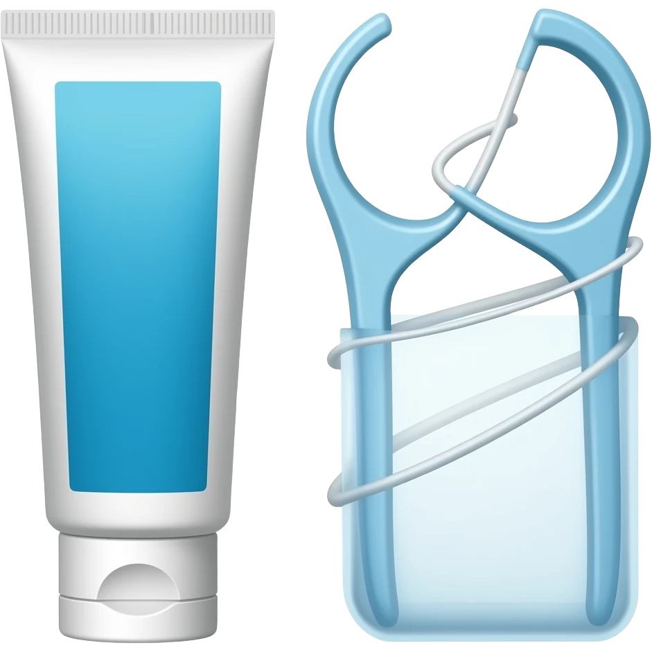 toothpaste and Floss emoji