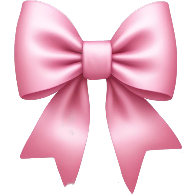 light pink bow emoji