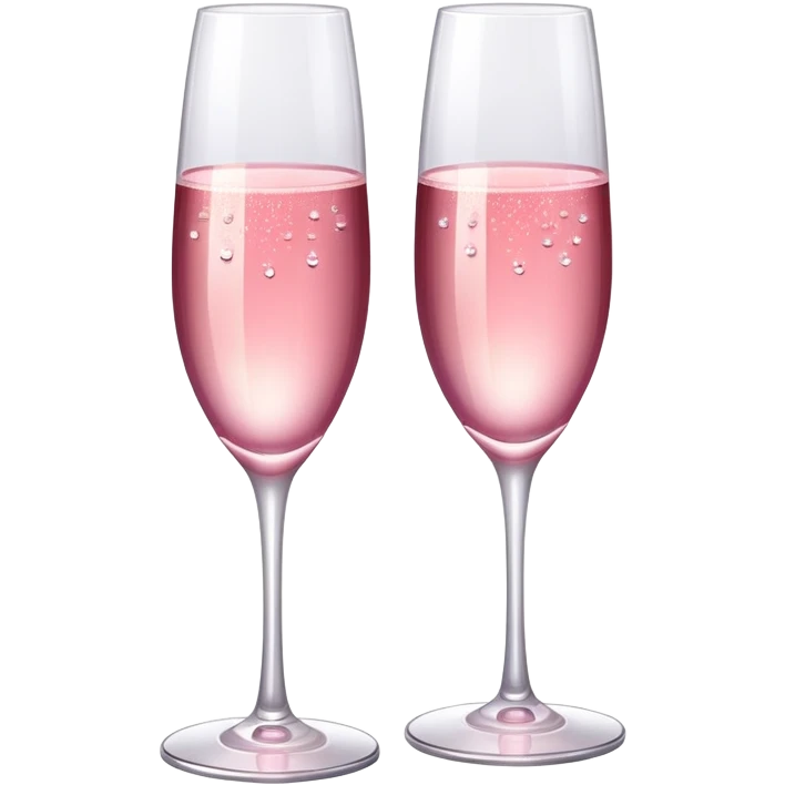 pretty pink champagne glasses emoji