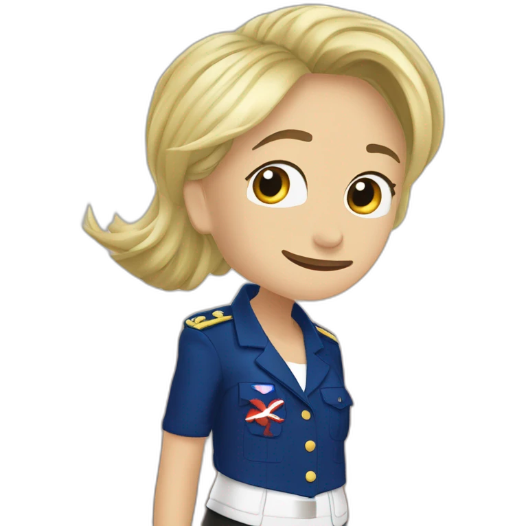 marine le pen bretagne emoji