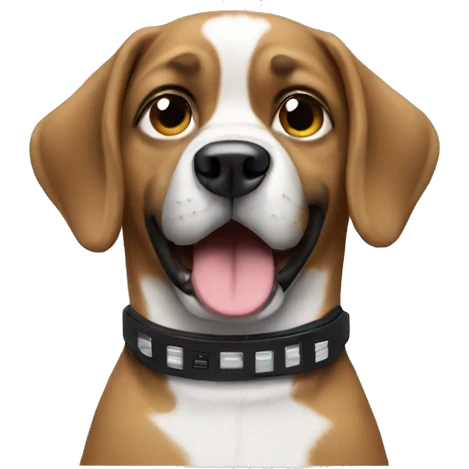 a dog dj emoji