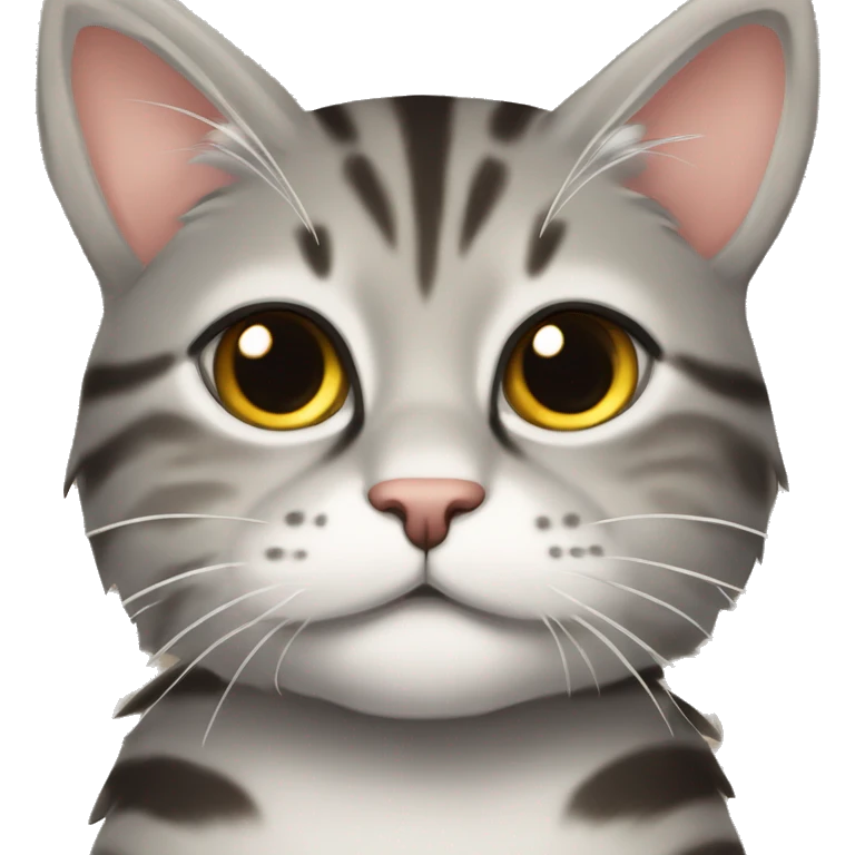 katze trägt rentier Ohren ￼ emoji