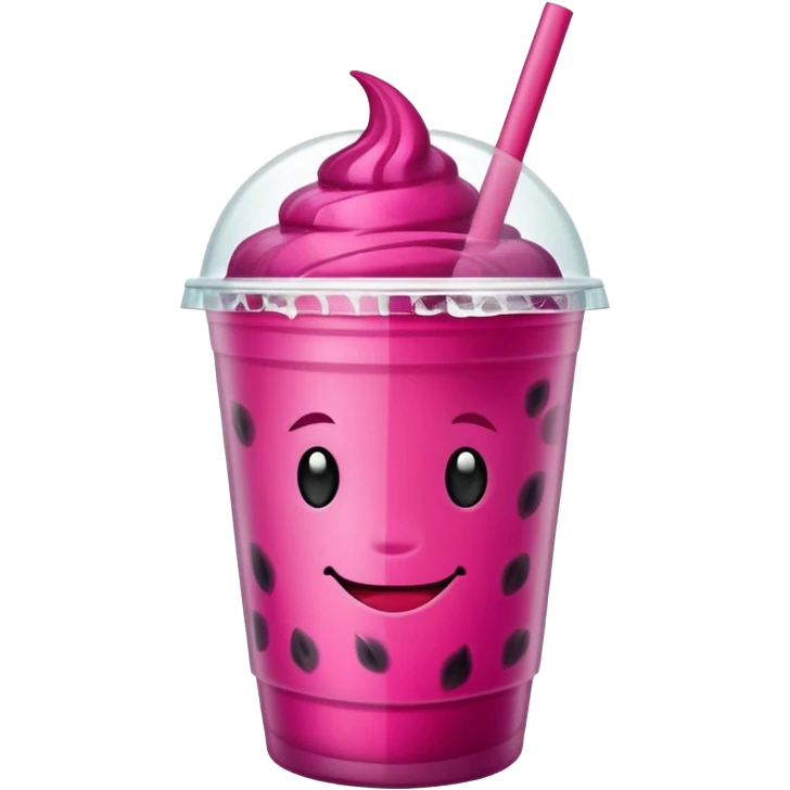 Starbucks dark pink dragonfruit refresher emoji