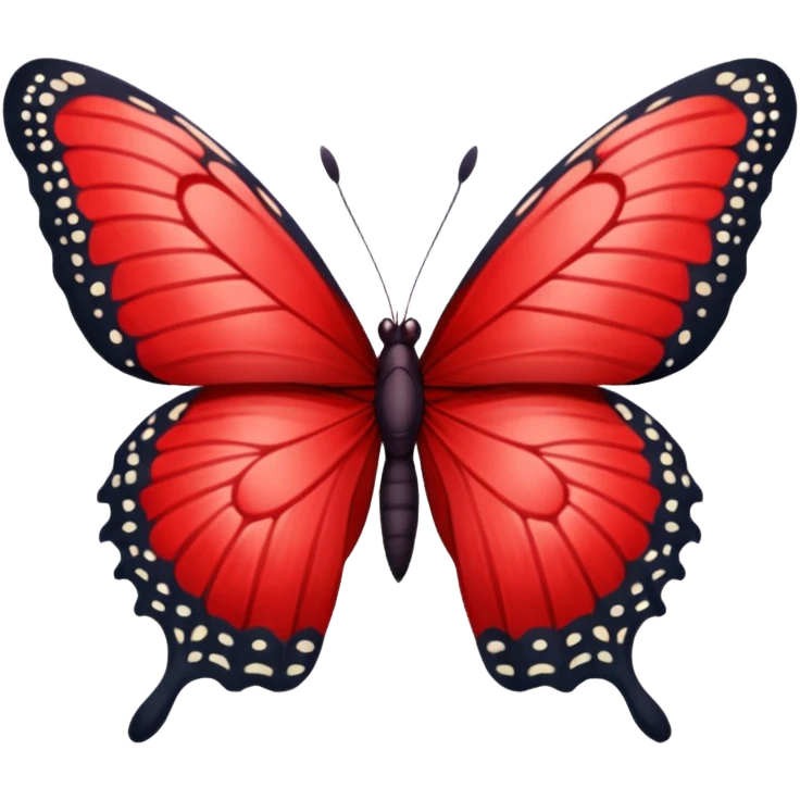 Red butterfly emoji
