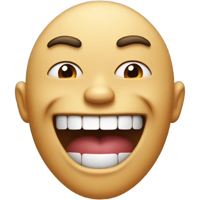 A mad face combined with a laughing face emoji