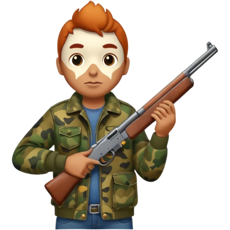 Chicken hunter emoji