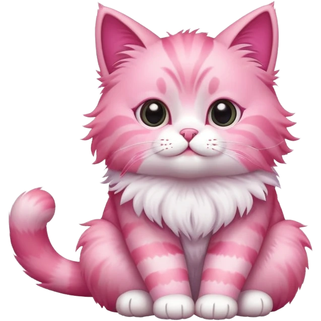 Pink cat emoji