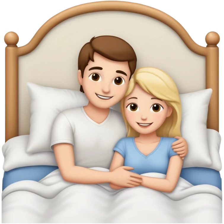 Love in bed emoji