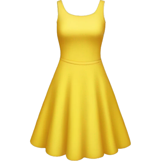 Yellow dress emoji