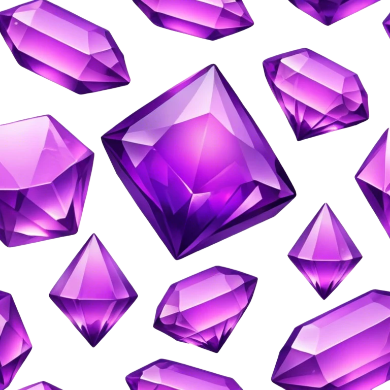 Purple glowing crystals emoji