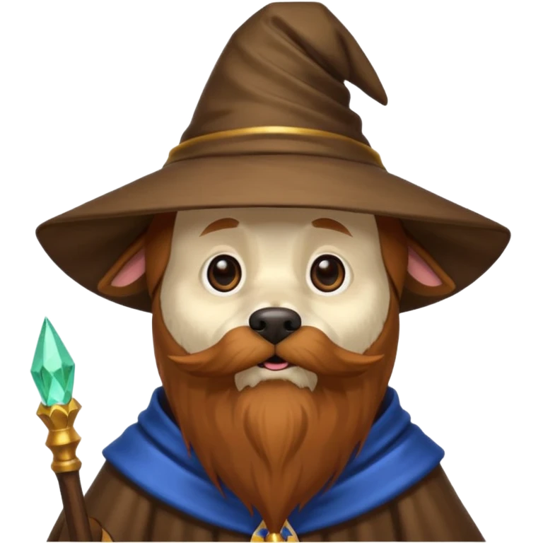 Dog wizard emoji