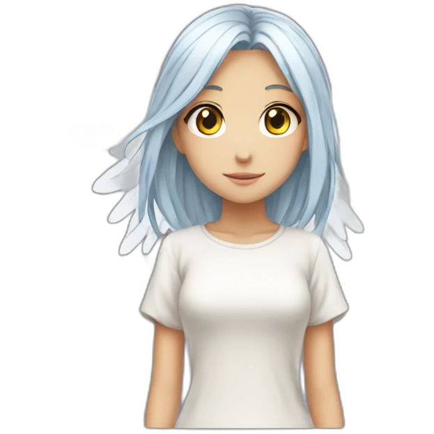 Girl anime angel emoji