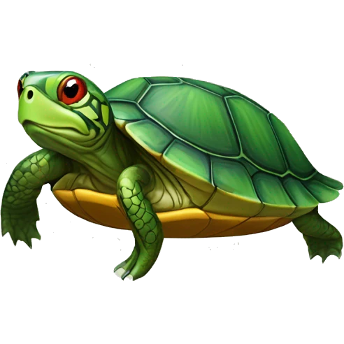 Red-Eared Slider turtle terrapin emoji