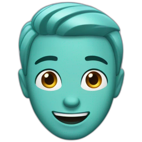 Imagen al estilo Disney Pixar de mercería tienda de lanas e hilos emoji