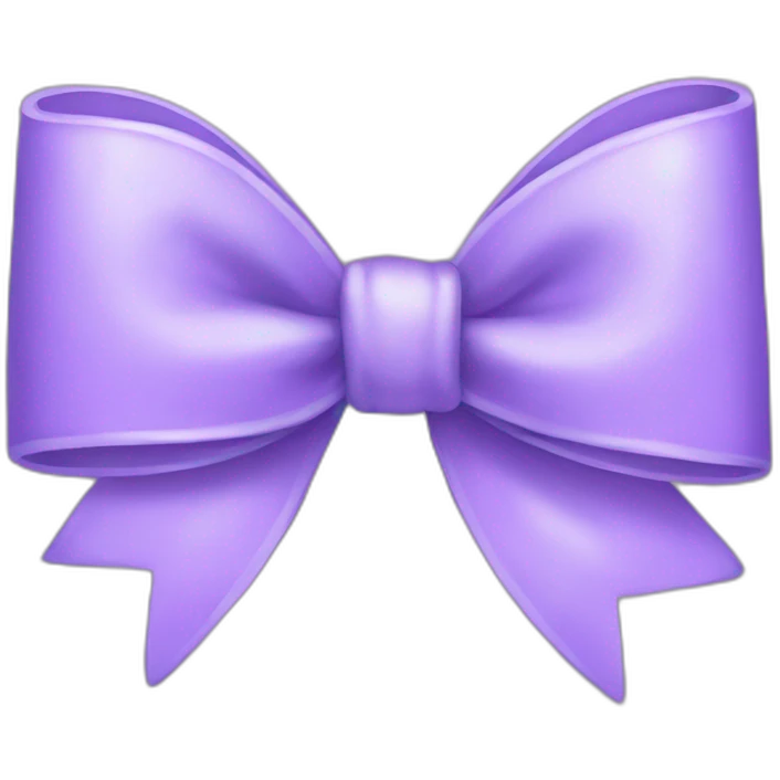 lilac bow emoji