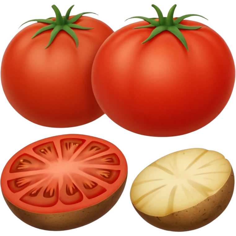 Tomato and potato emoji