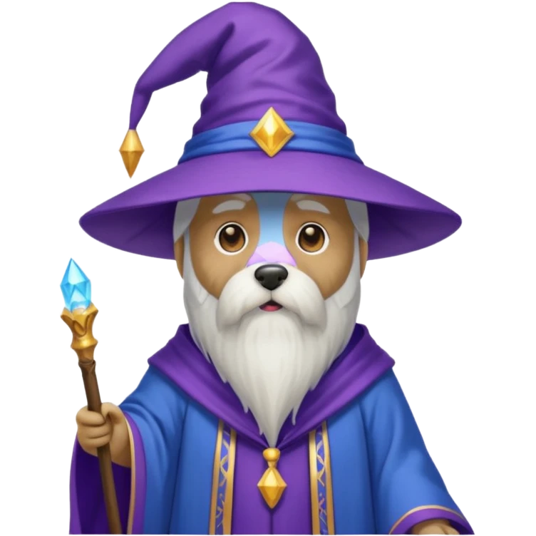 Dog wizard emoji