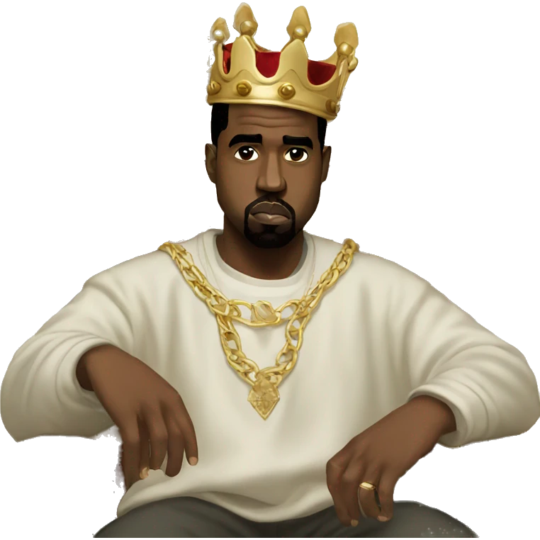 Kanye West As a king emoji